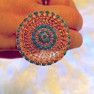 18K Solid Yellow Gold Ring